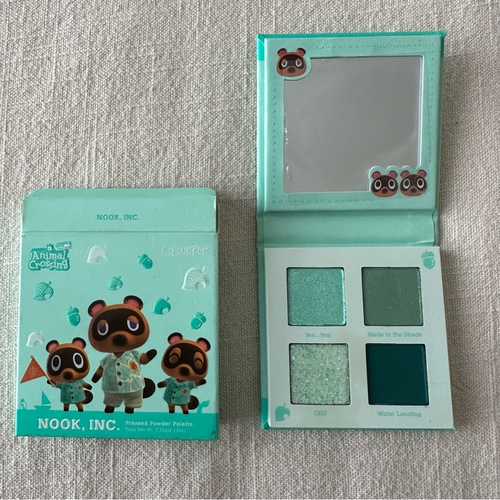 ColourPop x Animal Crossing eyeshadow palette